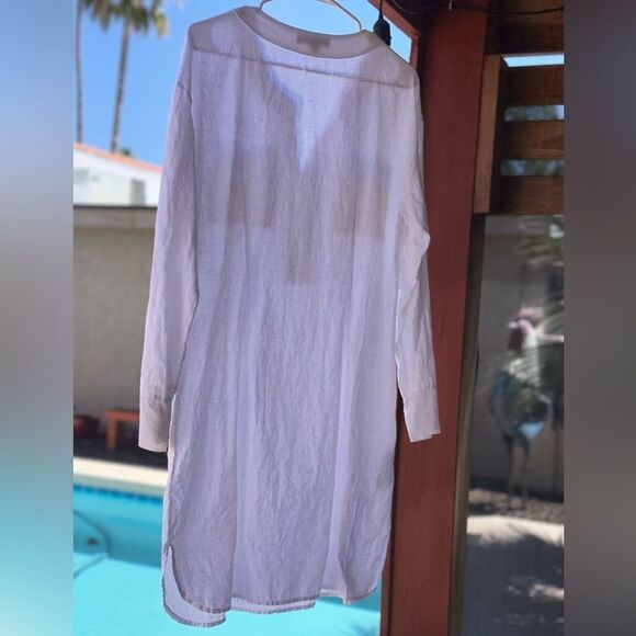 Tommy Bahama Linen silk 3/4 sleeve dress/swimsuit cover sz M - Picture 7 of 10